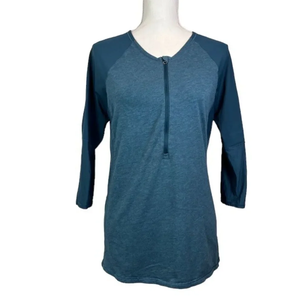 Lululemon Clip-In Long Sleeve Top Heathered Alberta Lake Size 10
